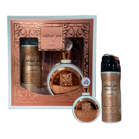 Set Lataffa Fakhar Woman Edp 100ml +Des Spray 200ml