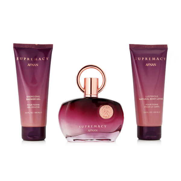Set Afnan Supremacy Pour Femme 100 Ml + Body Lotion 100 Ml Edp