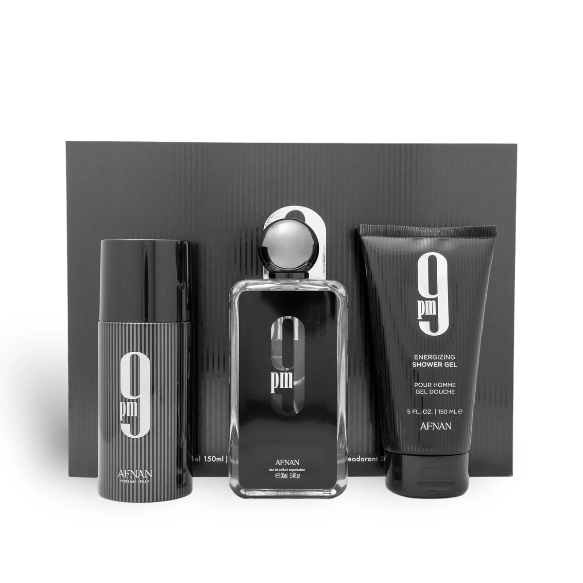 Set Afnan 9pm For Men EDP 100ML+Sg 200ML+Deo 250ML