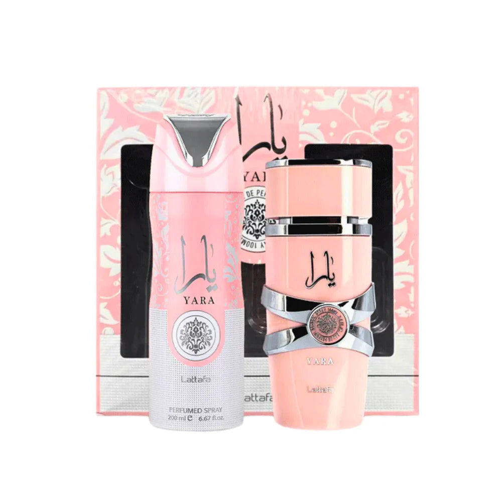 Set Lattafa Yara EDP 100ML + Spray 200ML