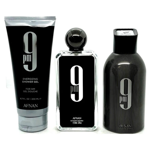 Set Afnan 9pm For Men EDP 100ML+Sg 200ML+Deo 250ML