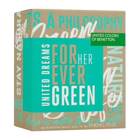 BENETTON FOR EVER HER GREEN 80ML EDT