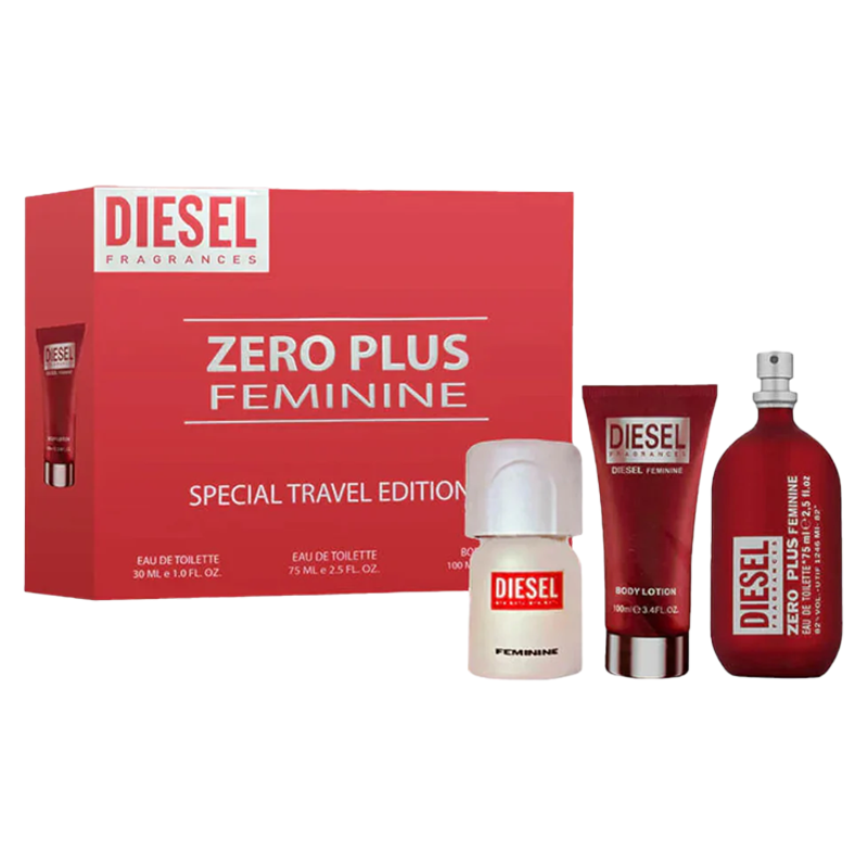 Set Diesel Zero Plus Feminine 100ml + 30ml Edt